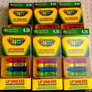 6 Crayola Lip Smackers Stocking Stuffers